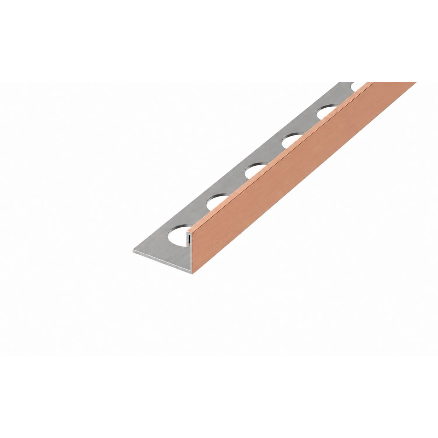 Eviso Listwa wykończeniowa L miedziany szczotkowany 10,5 x 2700 mm