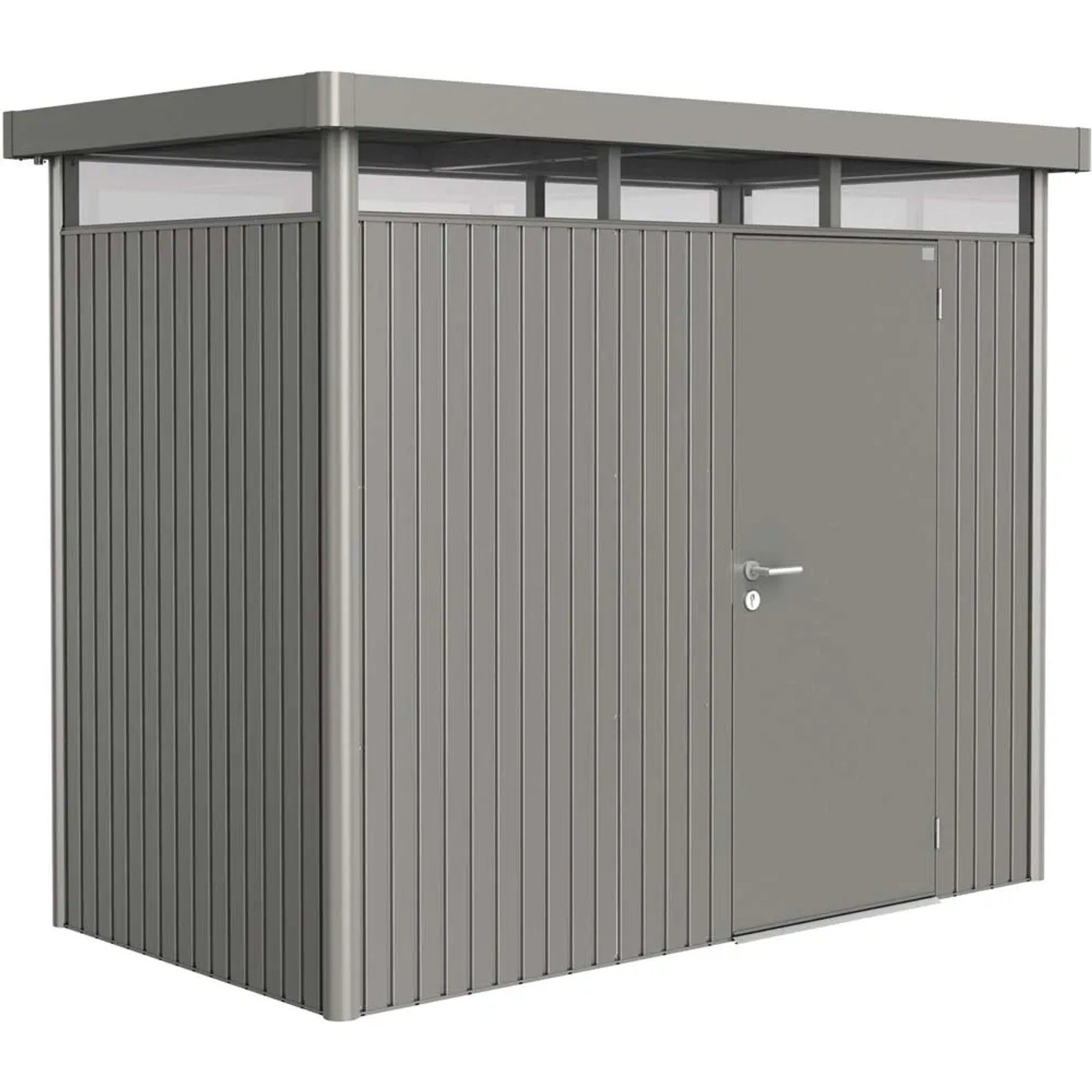 Biohort Domek ogrodowy HighLine H1 szary kwarc drzwi pojedyncze - 275 x 155 cm
