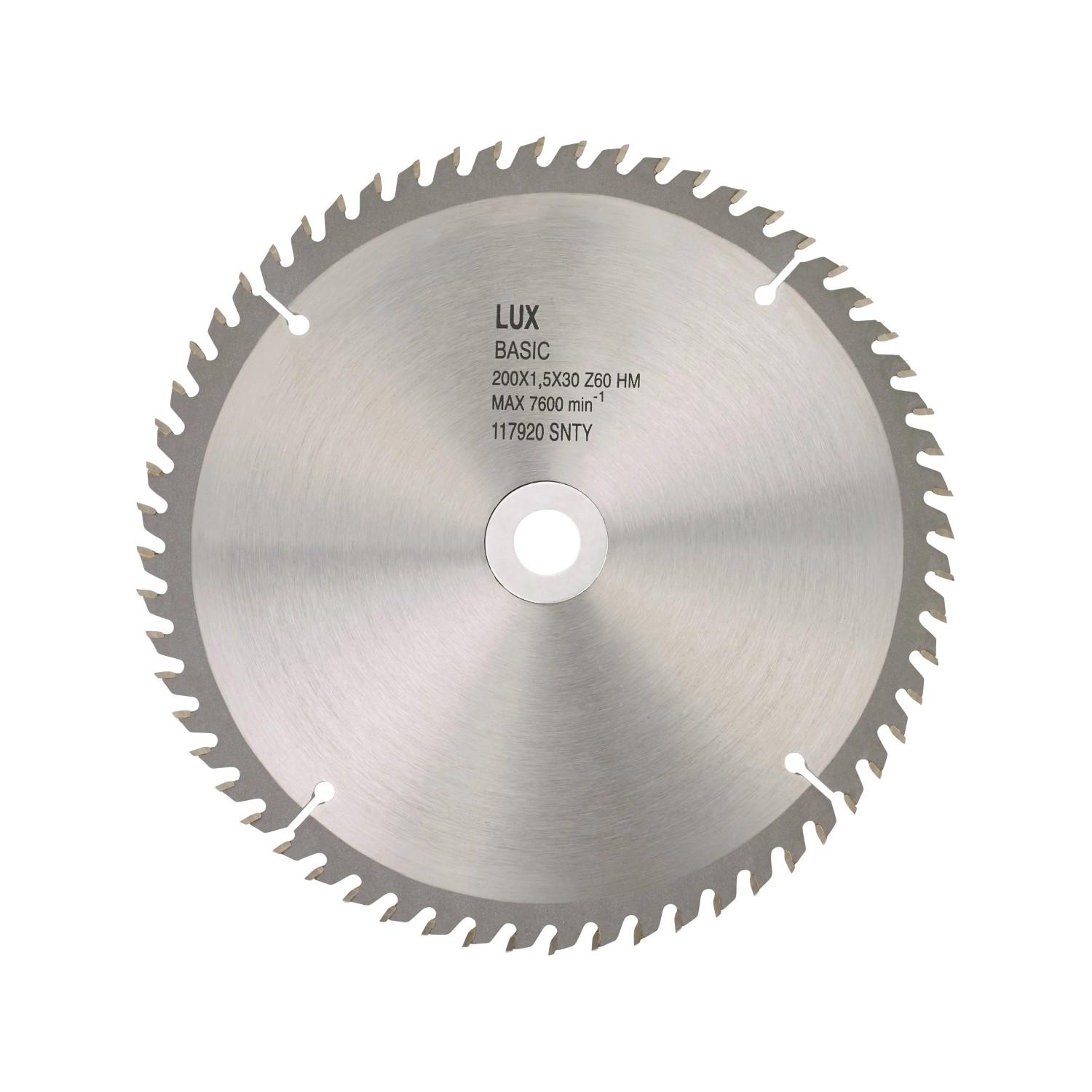 LUX-TOOLS Tarcza zębata HM 210 mm x 30 mm 60 zębów