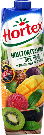24x Sok multiwitamina Hortex, karton, 1l