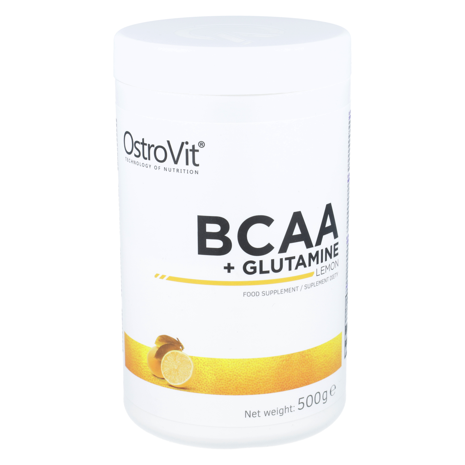Ostrovit bcaa+glutamine, smak cytrynowy, 500 g