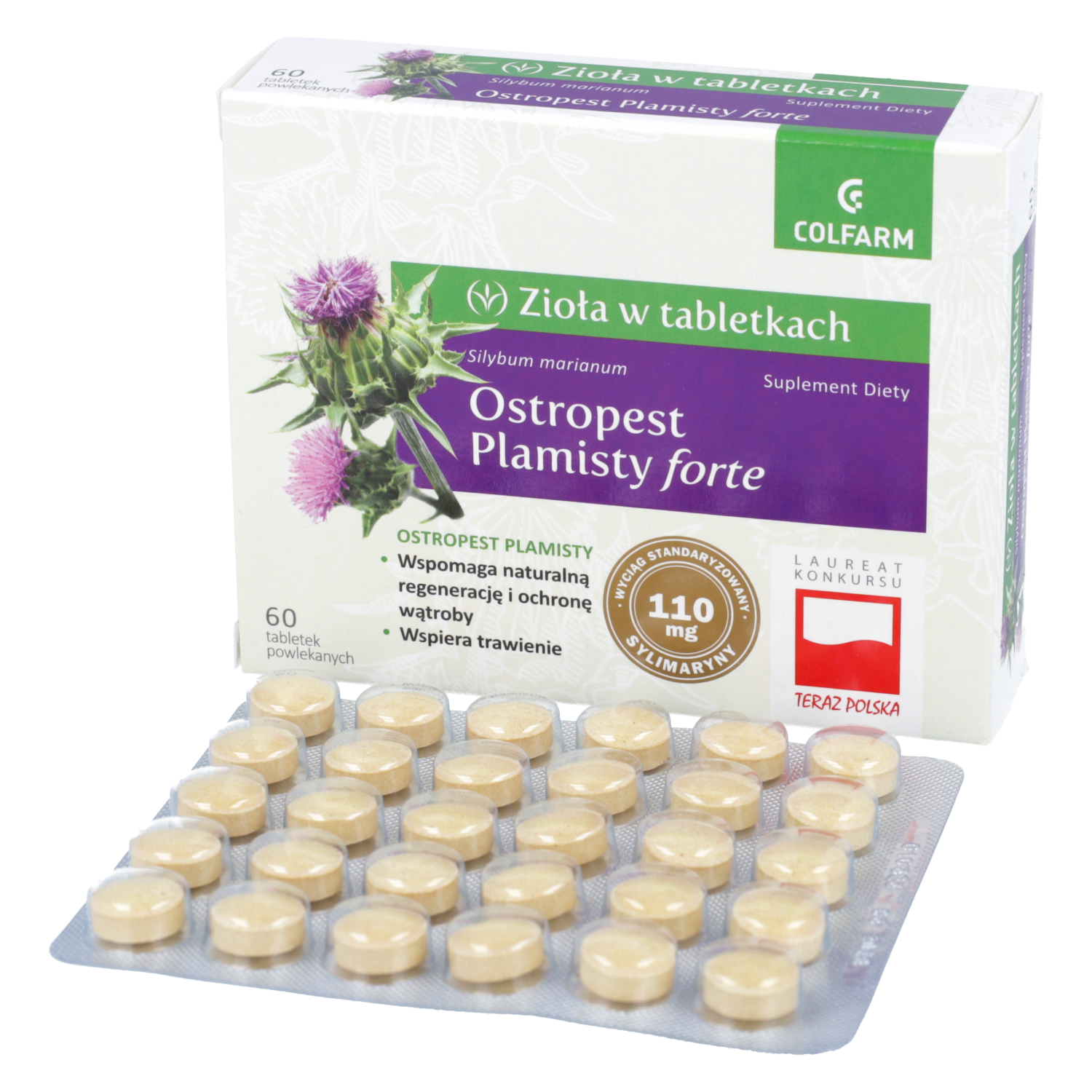 Ostropest plamisty forte 137,5 mg, 60 tabletek