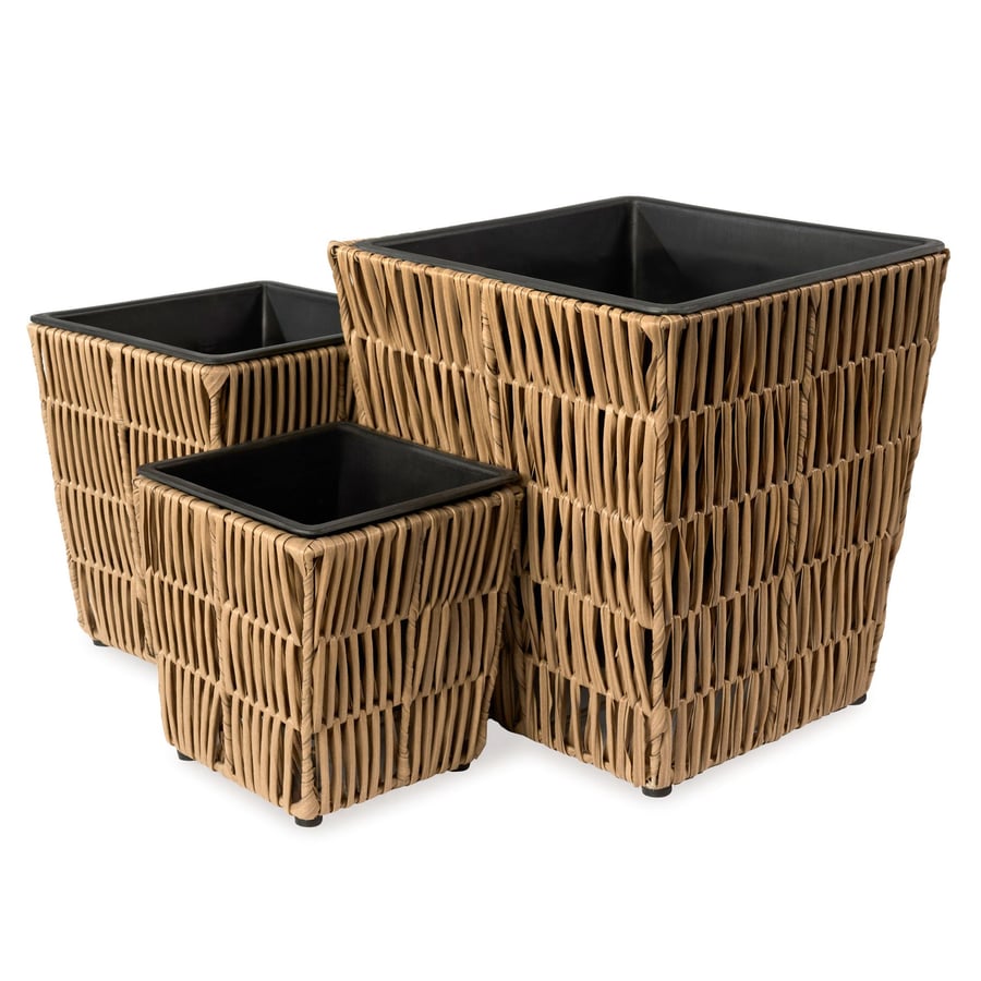 Pflanzkübel TORA 3er-Set - Braun