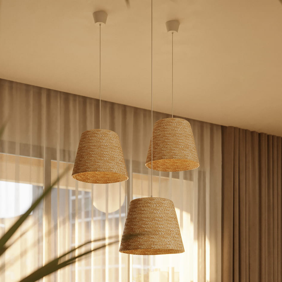 MaxLight Pot lampa wisząca 1x15 W beżowa P0582