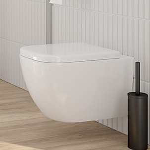 Zestaw Oltens Vernal miska WC wisząca PureRim z deską wolnoopadającą 42006000 - Wysyłka w 24h
