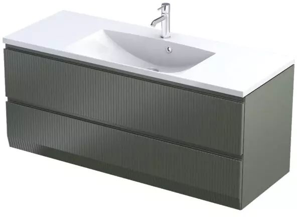 Oristo Brylant szafka 119,6x45,5x50 cm podumywalkowa wisząca oliwkowa OR36-SD2S-120-17R