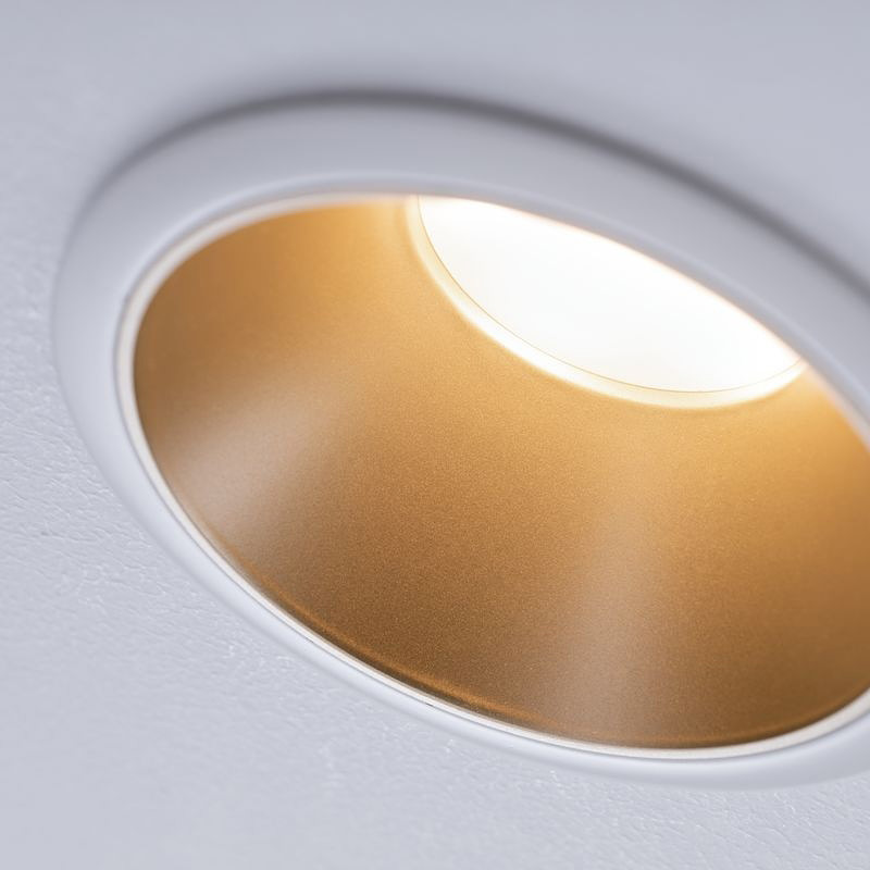 Paulmann Cole Coin lampa do zabudowy 3x6,5 W biała-złota 93406