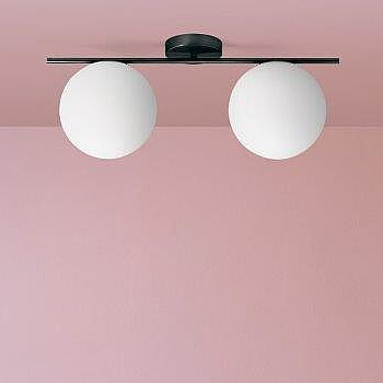 Miloox Jugen Black lampa podsufitowa 2x40W czarna/biała 1744.201