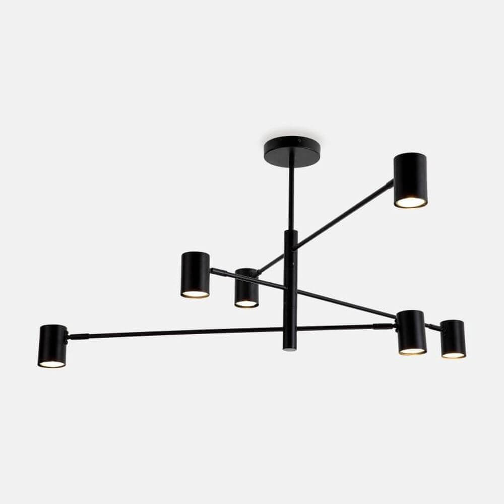 Zuma Line Pedro lampa podsufitowa 6x5 W czarna PEN4104-6BK