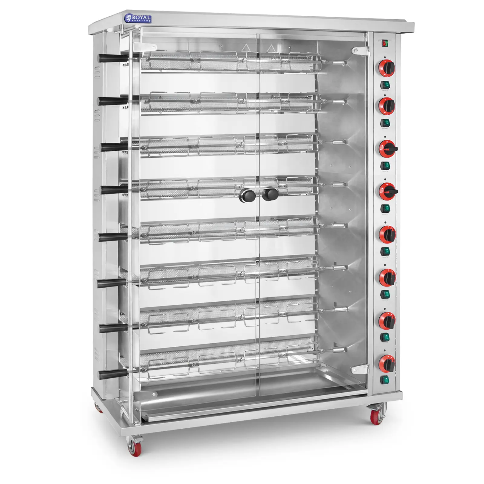 Gazowy rożen do kurczaków 8 szpikulców 40 kW | 10013527
