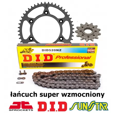 YAMAHA WR 450F 2003-2009 ZESTAW NAPĘDOWY DID SUPER WZMOCNIONY BEZORING