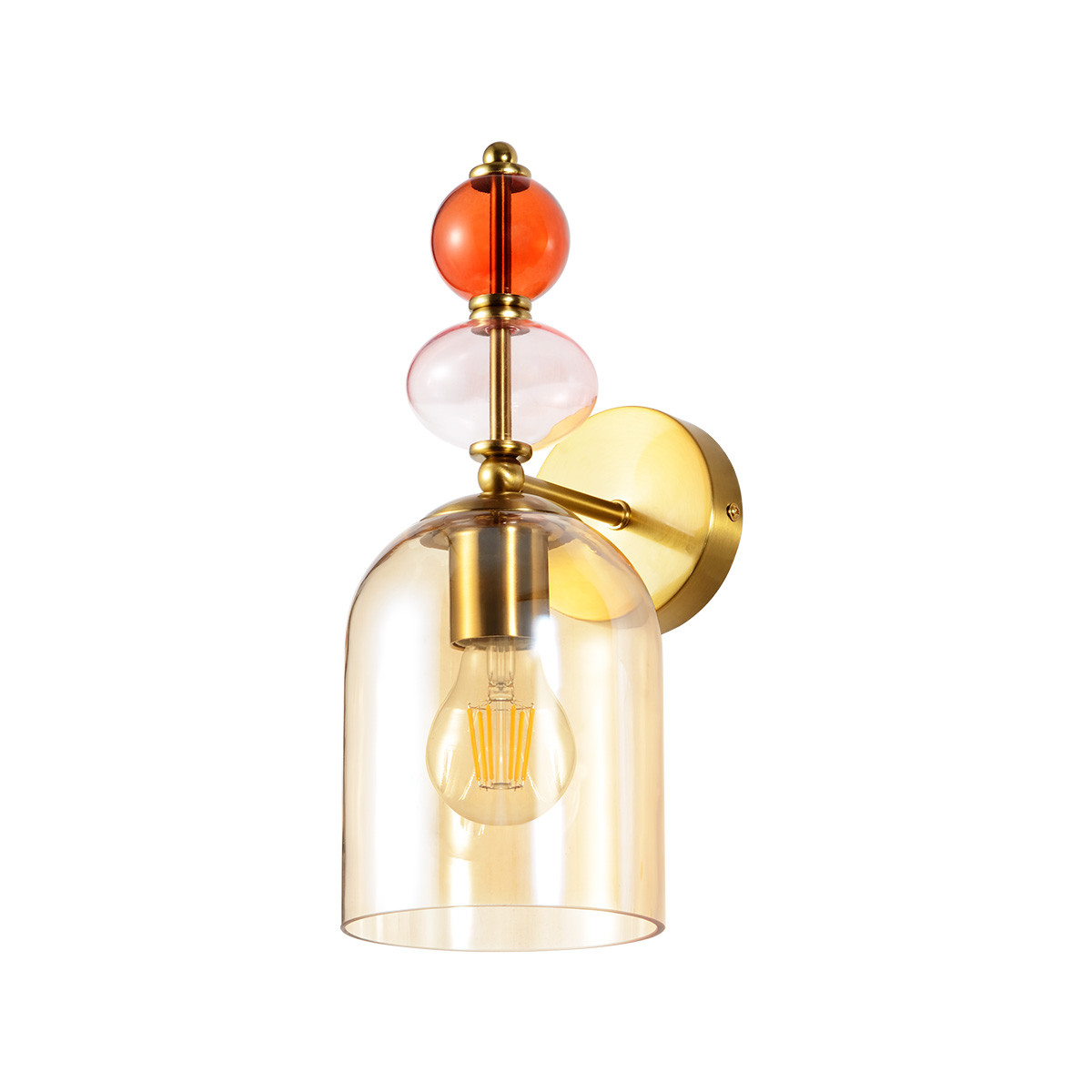 Darmowa Dostawa - Kinkiet 1x15 W bursztynowy Light Prestige Tropea LP20041WAM