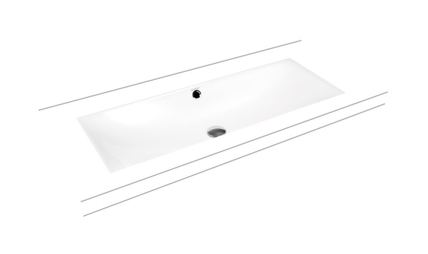 Darmowa Dostawa - Umywalka 93.4x39.1 cm prostokątna podblatowa biała Kaldewei Silenio 906106003001