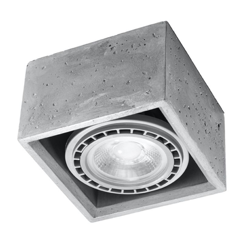 Reflektor sufitowy Pure Lume NUMERO szary 1xGU10x40W IP20 wym:10x14x14cm - 1 szt.