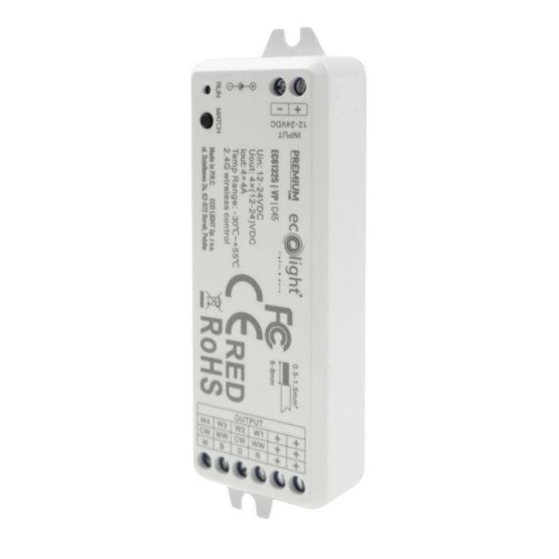 Sterownik Eco Light Vp Rf Rgbw 16A 12-24V Led Bezprzewodowy Ec61325 1 szt.