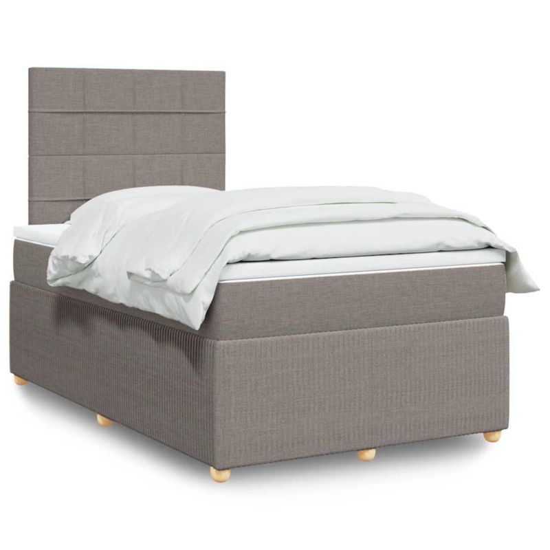 Łóżko z materacem WaszeMeble 120x200 cm taupe WM-3292027 1 szt.