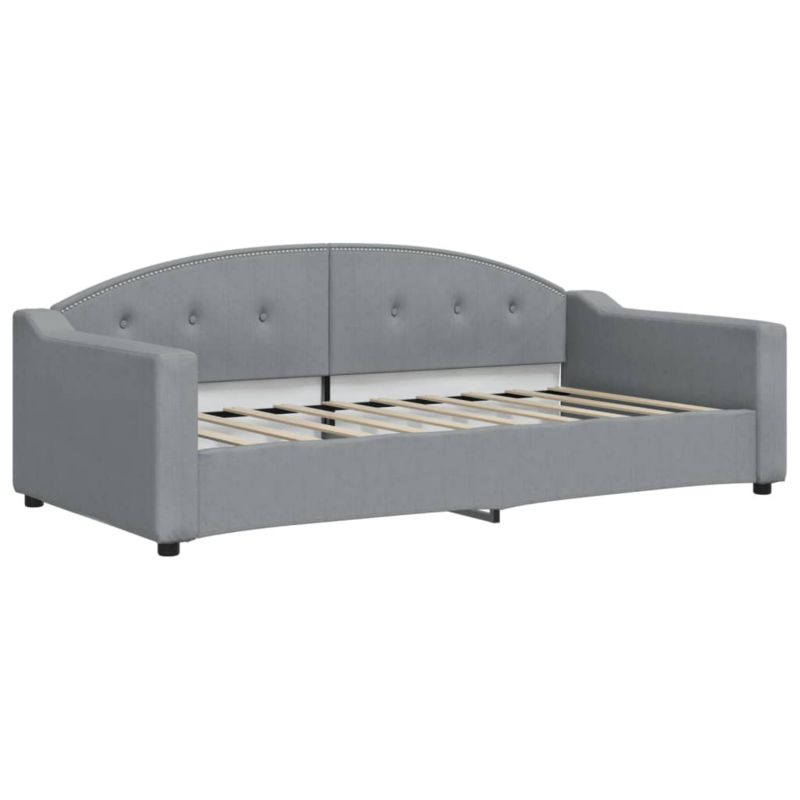 Sofa rozkładana WaszeMeble 90x190 cm Jasnoszary tkanina WM-354193 1 szt.