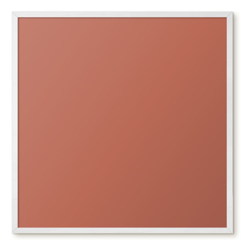 Tablica Magnetyczna Dekoracyjna Tulup 50x50 cm Kolor ceglany - Biała rama Do salonu, sypialni 1 szt.