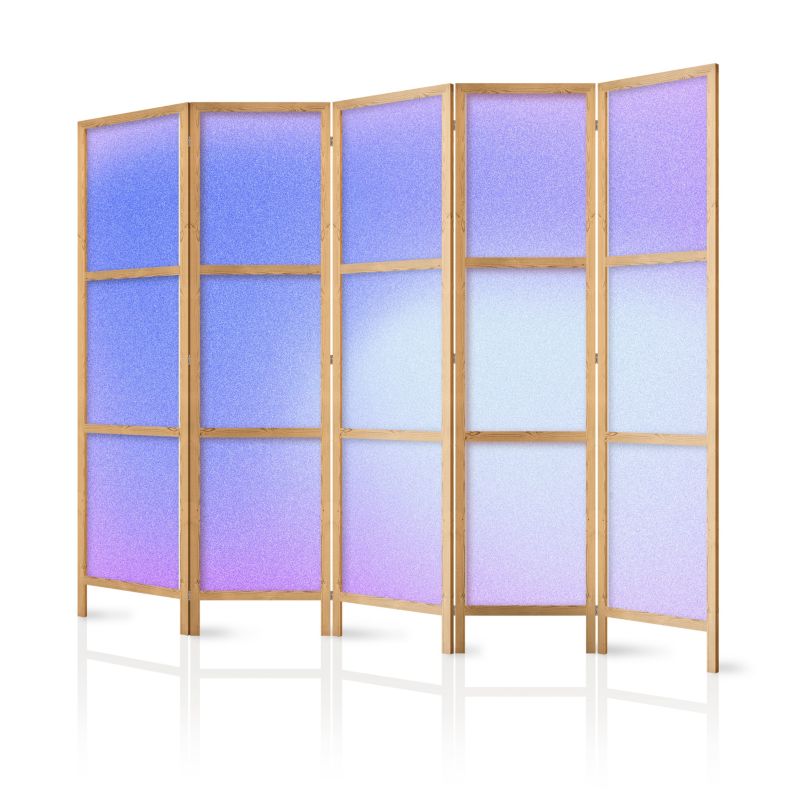 Parawan Muralo Japoński Brokatowe Ombre Niebiesko Fioletowe 225x172 cm 1 szt.