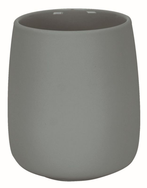 Kubek na szczoteczki Kleine Wolke Eclipse stojący szary mat soft touch 280 ml 1 szt.