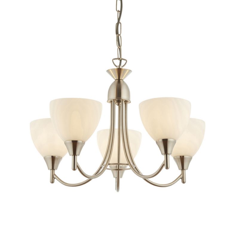 Lampa wisząca Endon ALTON chromowana satynowa 5xE14x15W IP20 wym:63,5x46x46cm - 1 szt.