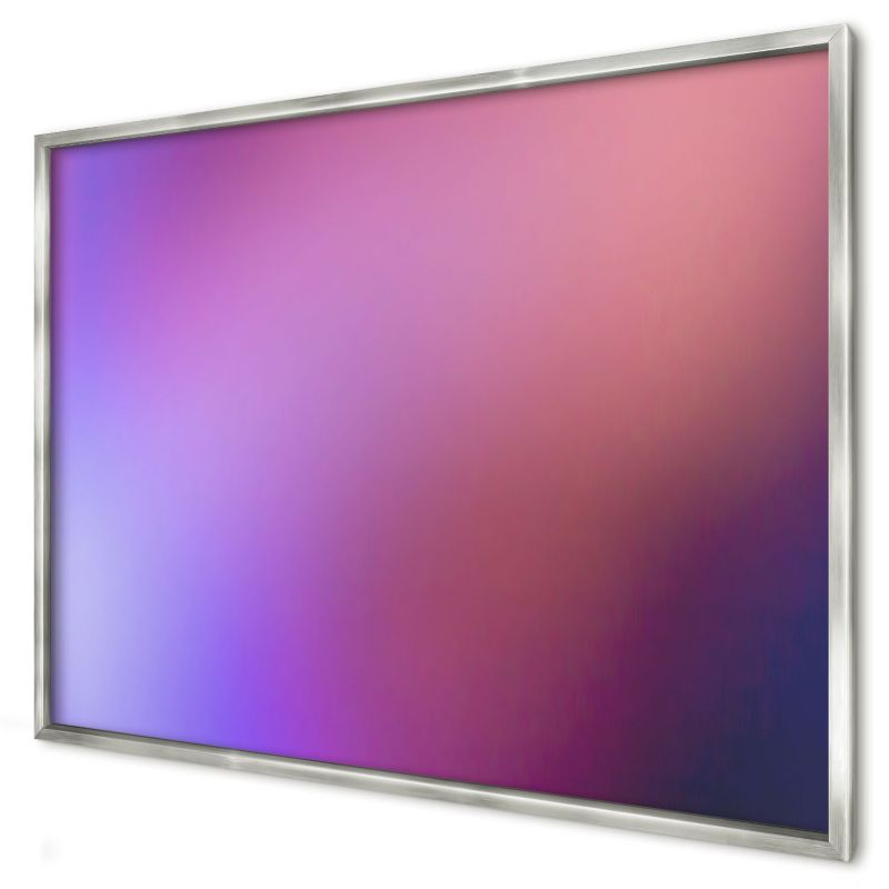 Ozdobna tablica na magnesy Wallfluent 100x70 Kolory harmonii w srebrnej ramie 1szt
