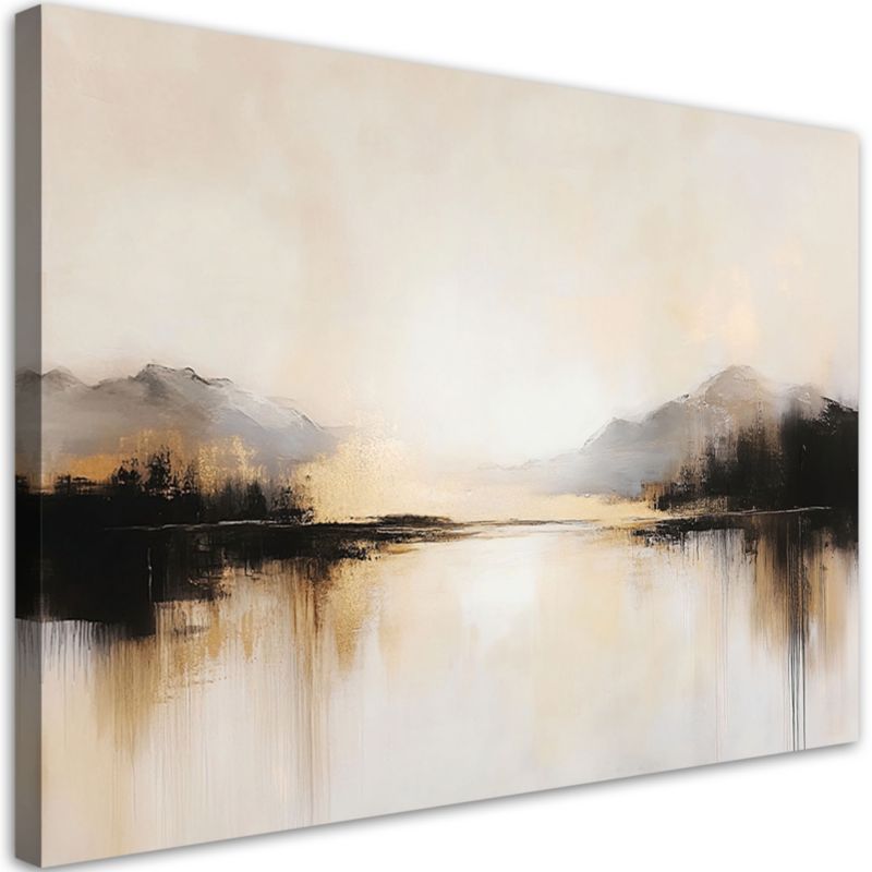Obraz na płótnie Feeby Abstrakcja w beżu 90x60cm 1szt