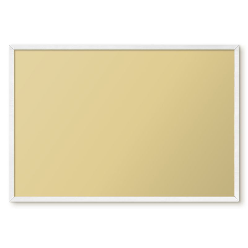 Tablica Magnetyczna Do Sypialni Tulup 60x40 cm Beżowo-żółty 1 - Biała rama Do sypialni, salonu 1 szt.