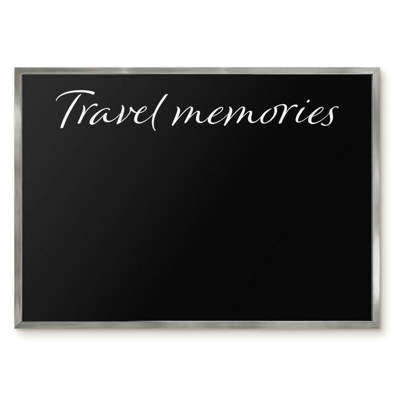Tablica Na Magnesy Z Podróży Tulup 70x50 cm Travel memories 9 - Srebrna rama Do salonu, sypialni 1 szt.