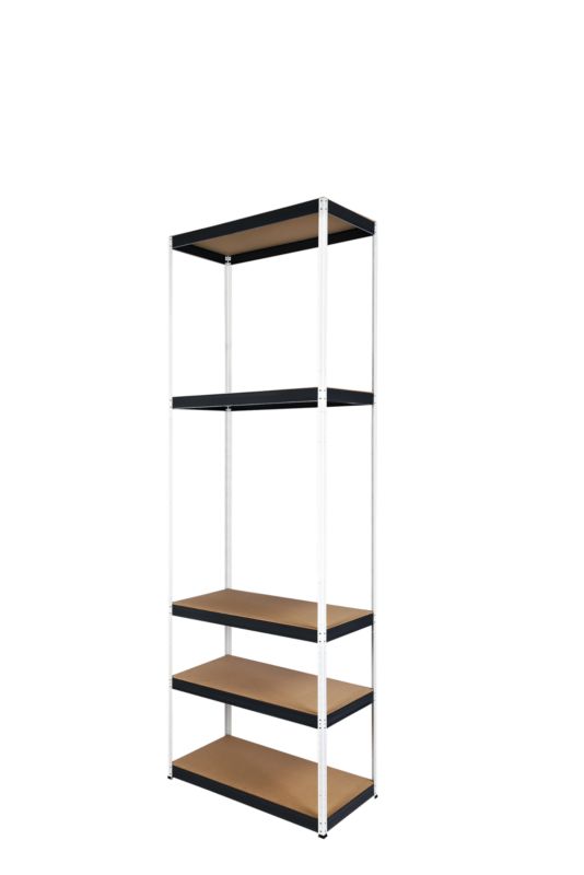 Regał metalowy MODO24 magazynowy stojak biało-grafitowy helios 180x60x60cm 5 półek po 175 kg 1 szt.