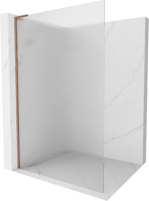 Ścianka prysznicowa Mexen Kioto L prążki miedź szczotkowana 90x200 cm 800-090-103-65-09 1 szt.
