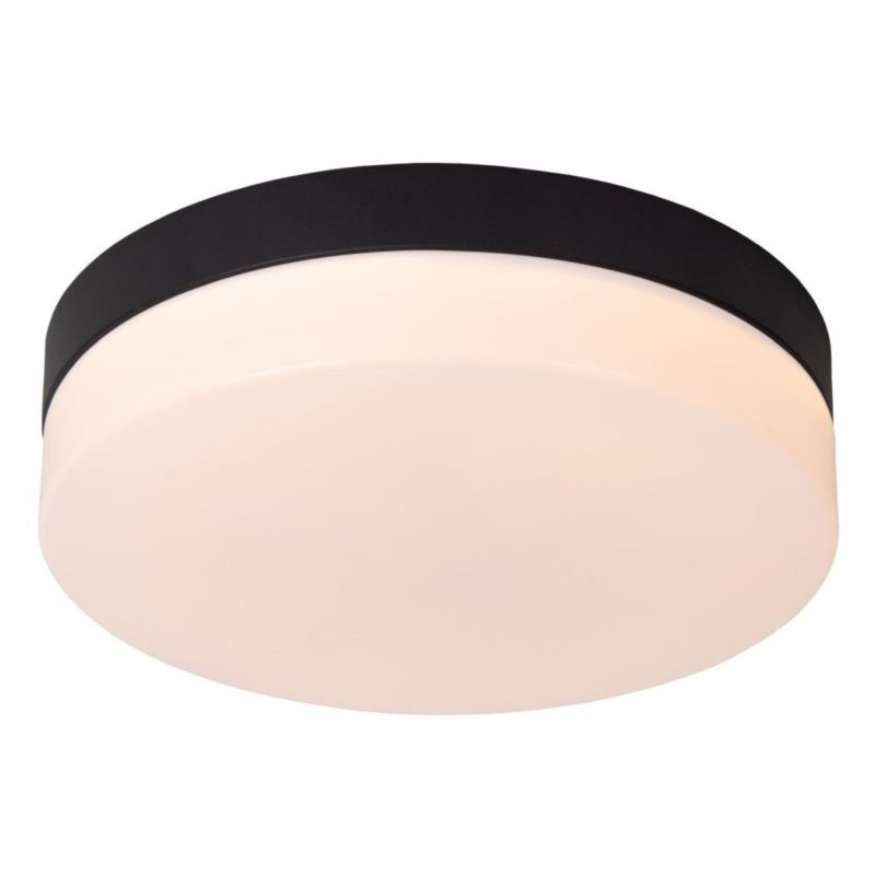 Plafon Lucide BISKIT czarno-biały okrągły 23cm LED 12W biały ciepły 2700K 700lm IP44 - 1 szt.