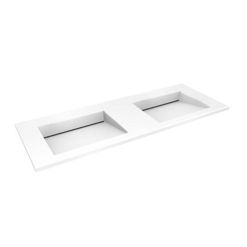 Oltens Stila umywalka meblowa LavaForm 120x45 cm biały połysk 1 szt.