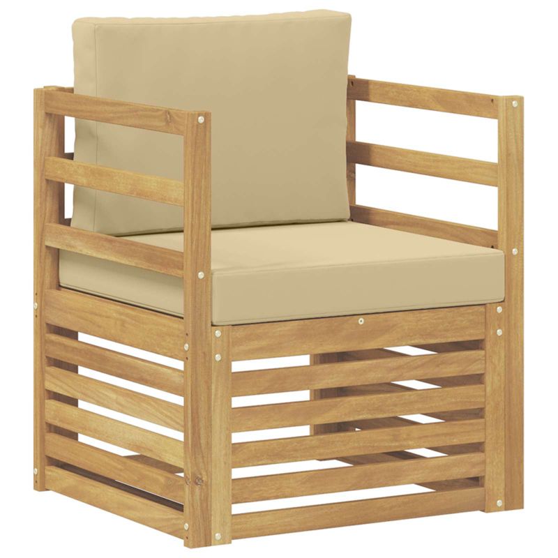 Sofa ogrodowa WaszeMeble z akacji biała z poduszkami WM-3439080 1 szt.