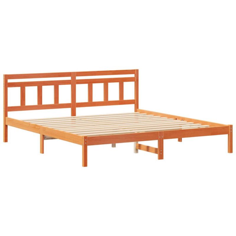 Rama łóżka WaszeMeble 200x200 cm Brązowy sosna WM-872361 1 szt.