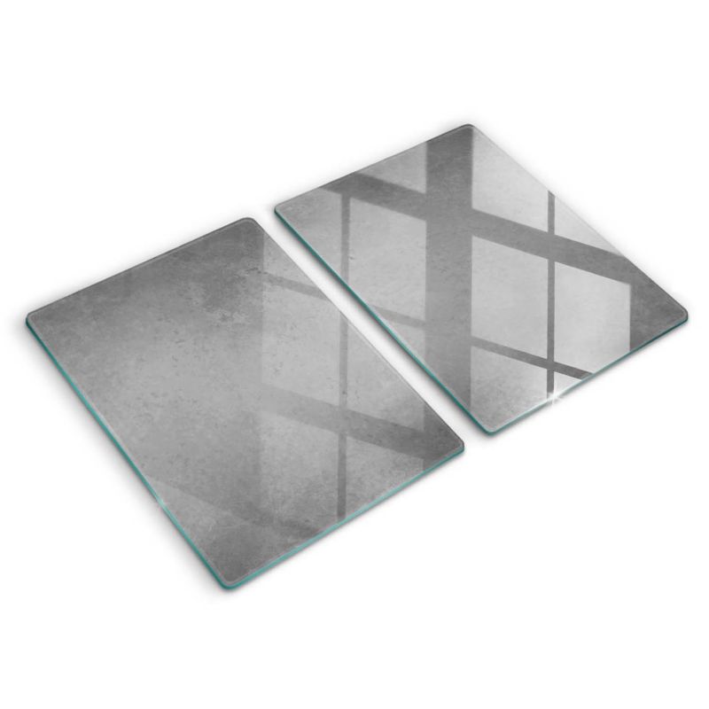 Szklana deska do krojenia Wallfluent 40x52 cm Tło tekstura beton 2 szt.