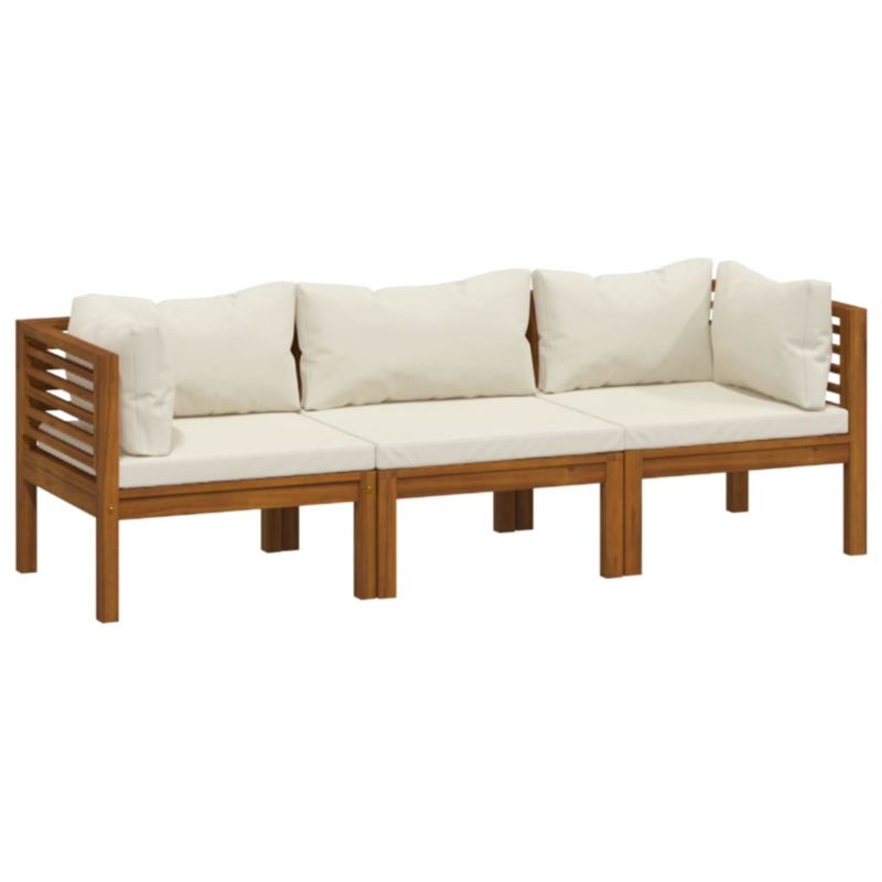 Sofa ogrodowa WaszeMeble z akacji brązowa z poduszkami WM-3086932 1 szt.