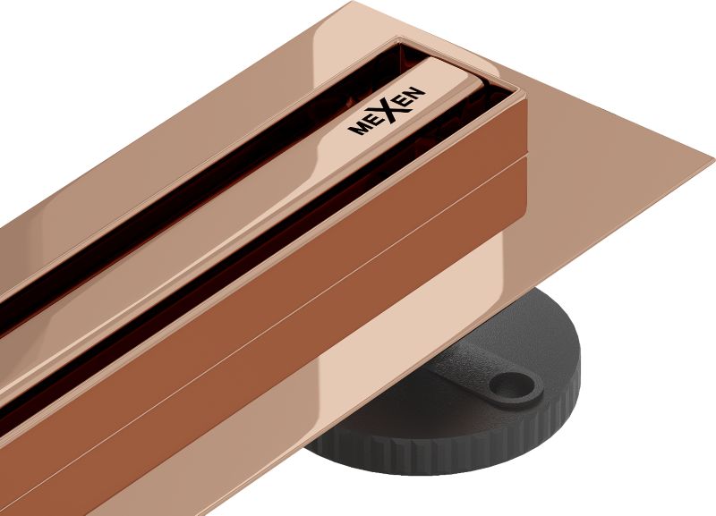 Odpływ liniowy Mexen Flat Slim 360 różowe złoto 100 cm 1 szt