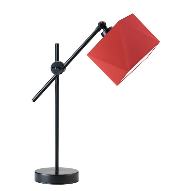 Lampka Nocna Volta Light Factory Modern Abażur Ceglany Diament 1xE27 1szt.