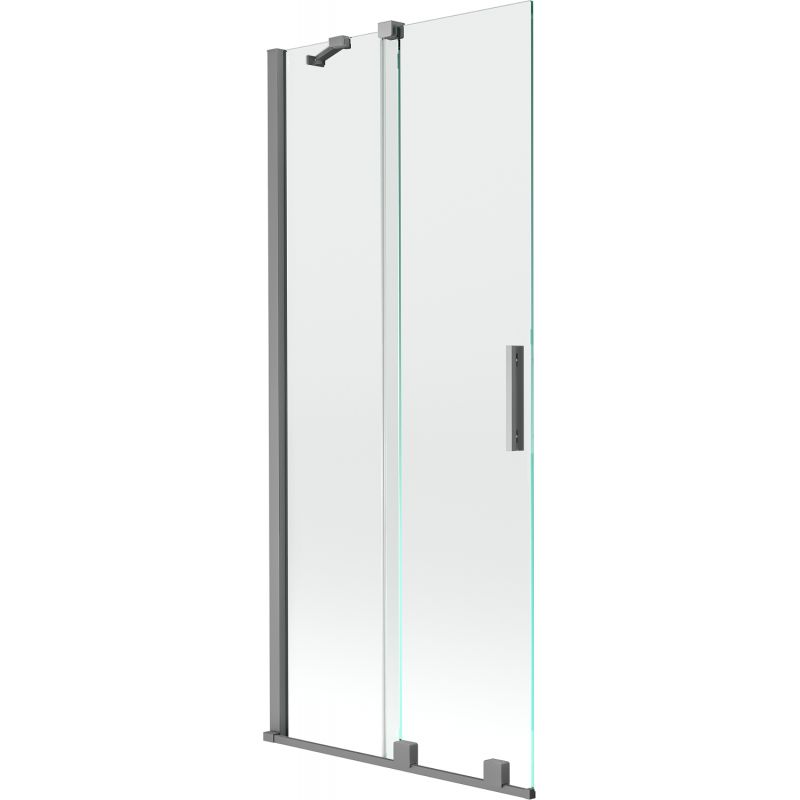 Parawan nawannowy rozsuwany Mexen Velar gun metal 80x150 cm 1 szt.