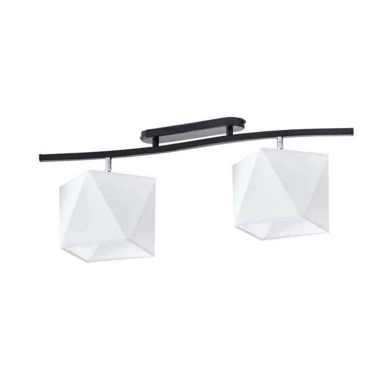 Lampa wisząca zwis Volta Light Factory żyrandol sufitowa z abażurami diament Biały MICHELLE FALA P2 1szt.