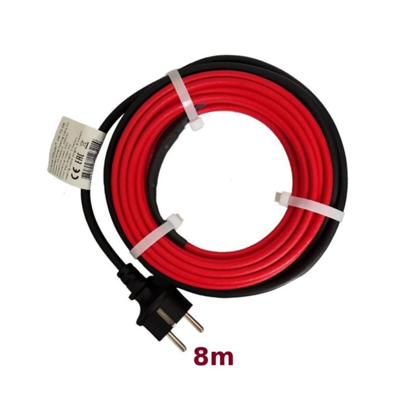 Zestaw do ochrony przed zamarzaniem rur HE-TS 8m, 16 W/m, 128 W, 1 szt.