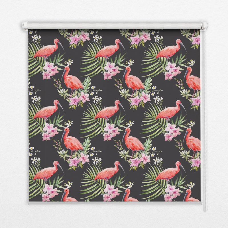 Roleta Do Kuchni Tulup 100x180 cm Flamingi Na Roślinach Montaż do ściany/sufitu 1 szt.