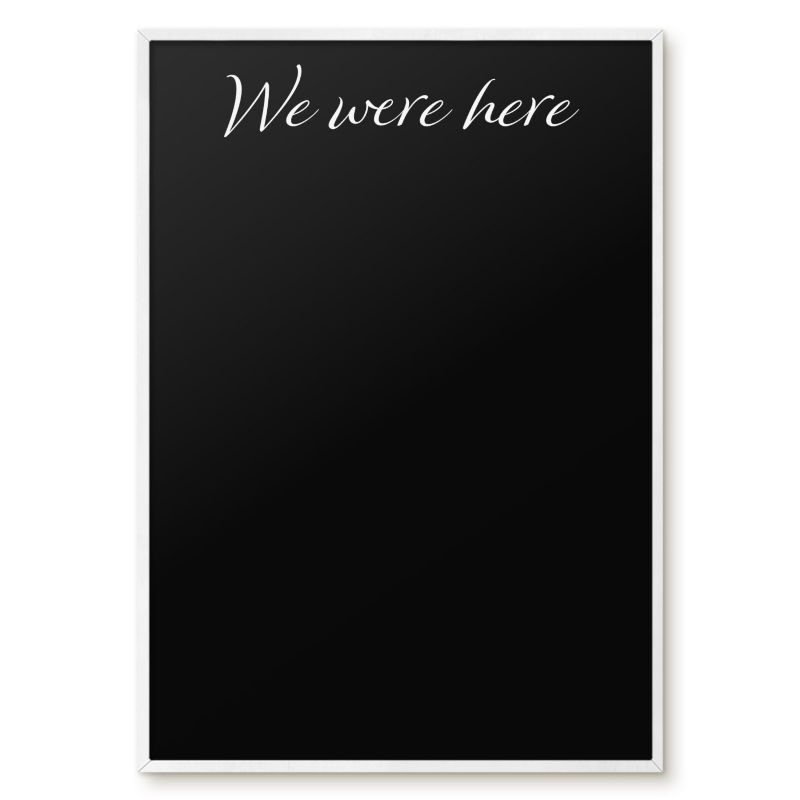 Tablica Magnetyczna Do Biura Tulup 70x100 cm We were here 9 - Biała rama Do salonu, sypialni 1 szt.