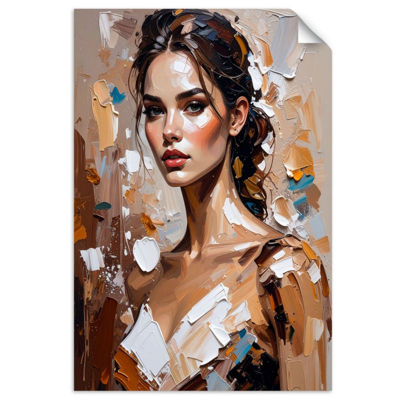 Naklejka na ścianę Feeby Portret Kobiety Styl Glamour 80x120cm 1szt
