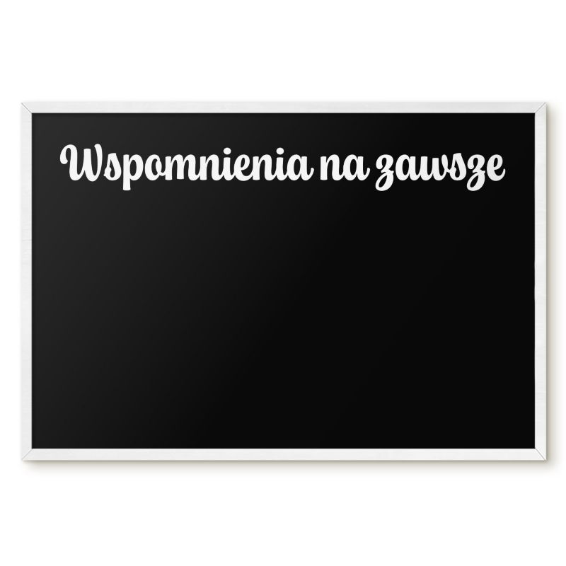 Tablica Magnetyczna Dekoracyjna Tulup 60x40 cm Wspomnienia na zawsze 6 - Biała rama Do salonu, sypialni 1 szt.