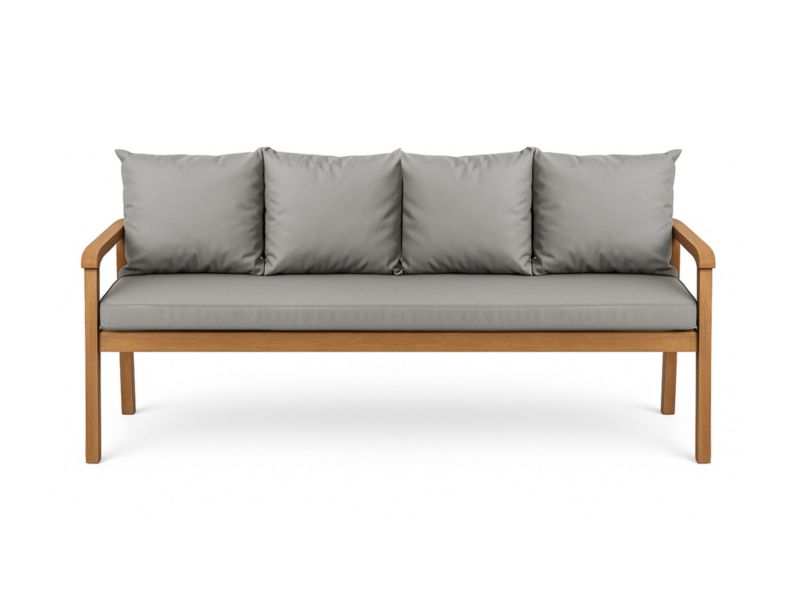 Poduszka ogrodowa na ławkę 3-os, Setgarden, 180x50x50cm, Szara dwustronne Poduszki na ławkę zdejmowany pokrowiec,Mix 1szt