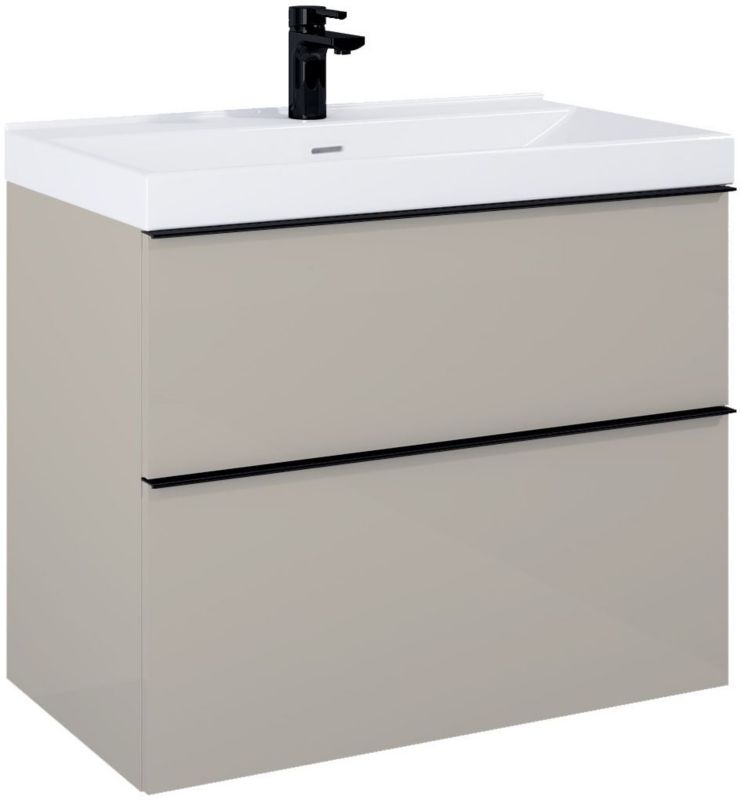 Szafka podumywalkowa wisząca Elita Look 80 cm beżowa, mat, organizer, soft-close, 1 szt.
