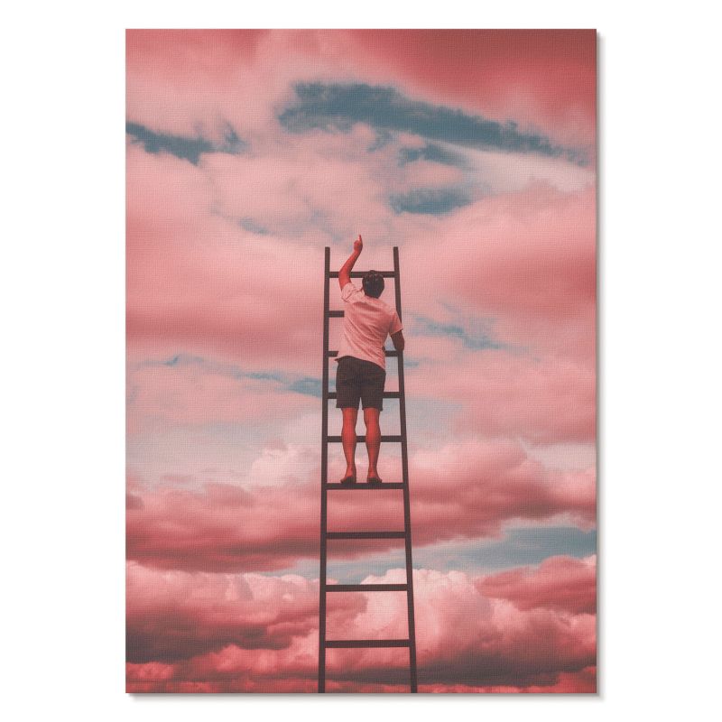 Nowoczesny Plakat na Płótnie Tulup 29,7x42 cm (A3) Podróż w niebo Do sypialni, salonu, przedpokoju 1 szt.