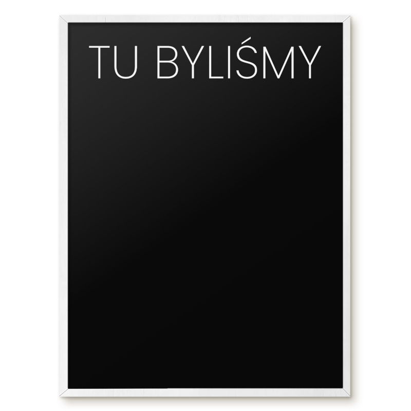 Tablica Magnetyczna Wielofunkcyjna Ścienna Tulup 60x80 cm Tu byliśmy 8 - Biała rama Do salonu, sypialni 1 szt.